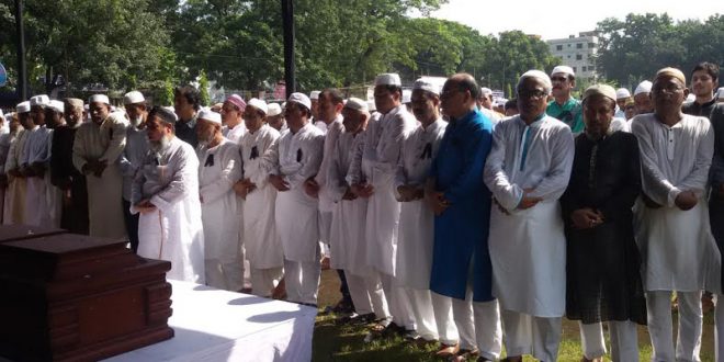 গাজীপুরে হান্নান শাহর প্রথম জানাজা অনুষ্ঠিত