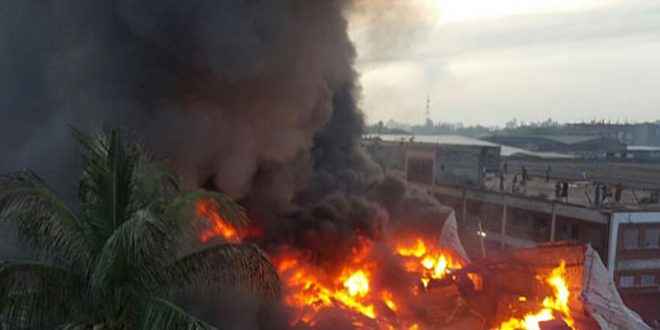কালিয়াকৈরে শামীম স্পিনিং মিলে আগুন