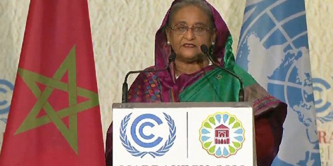 ঐক্যবদ্ধ হতে হবে জলবায়ু ঝুঁকি মোকাবেলায় : প্রধানমন্ত্রী