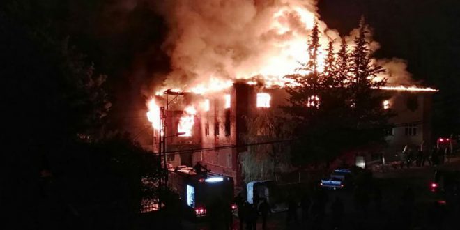 তুরস্কে স্কুলের ছাত্রাবাসে আগুনে ১১ ছাত্রীসহ নিহত ১২